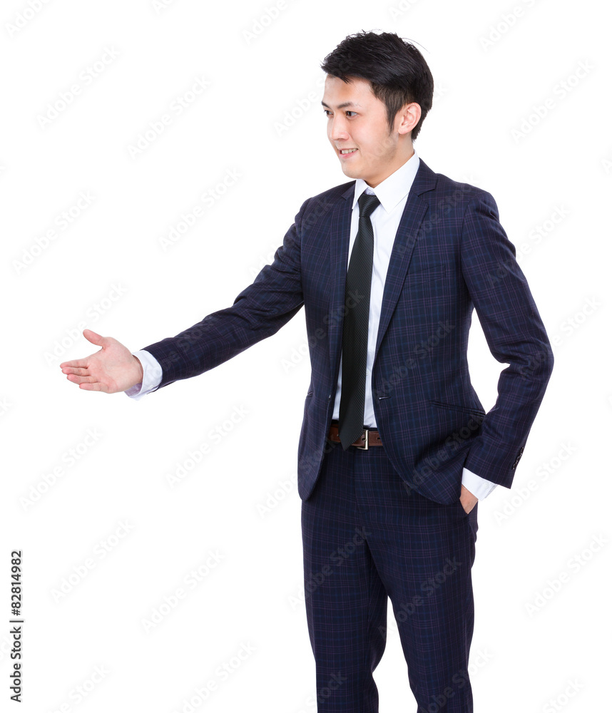 Businessman want to have a hand shake Businessman want to have a hand shake
