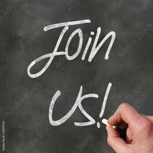 Hand Writing Join Us
