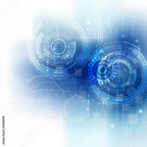 Technology futuristic digital background, Vector illustration