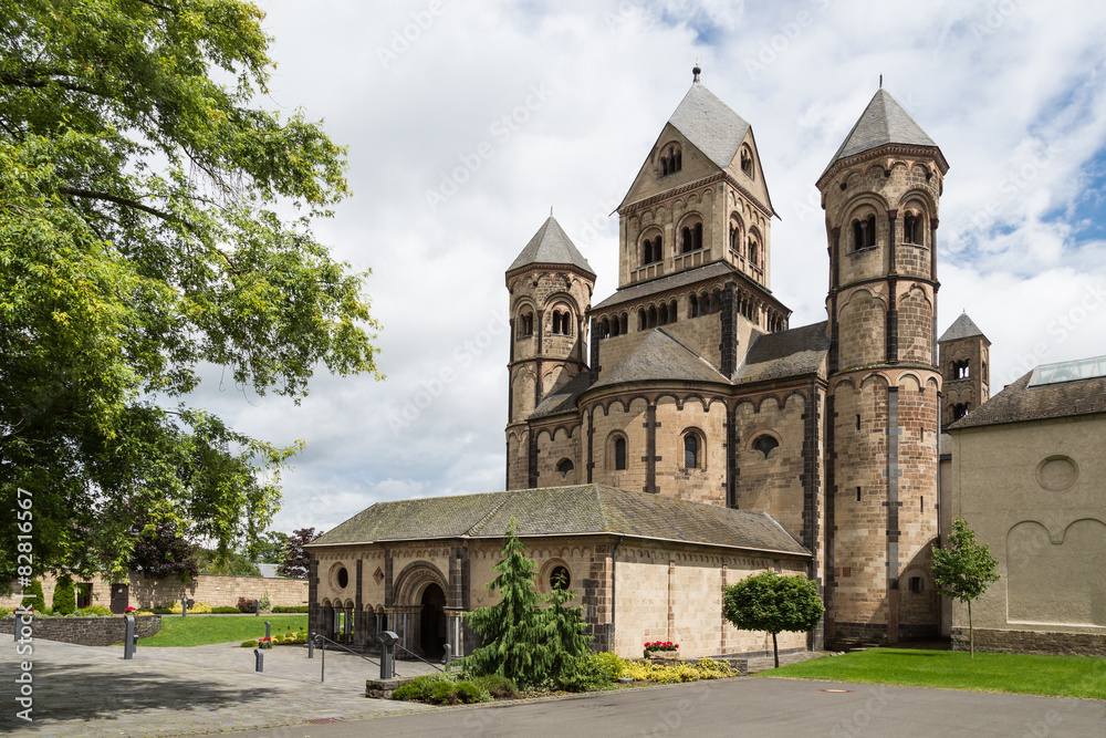 Medieval benedictine Abbey in Maria Laach, Germany