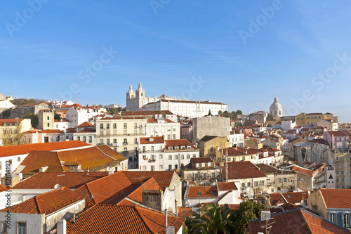 Lisbon, view to Alfama.