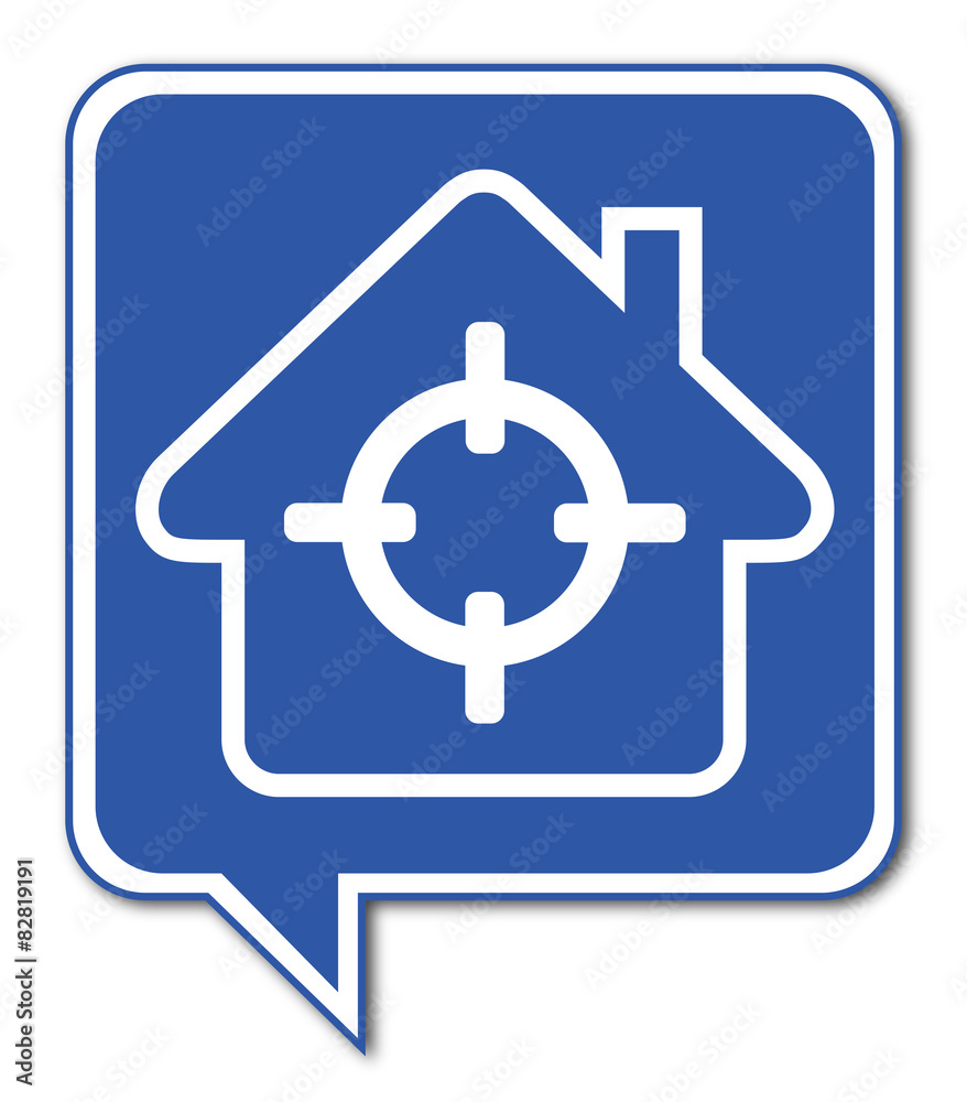 Logo maison et localisation. Logo maison et localisation.