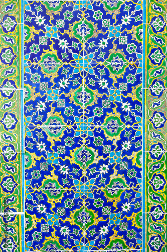 Background in the form of a beautiful tiles with patterns