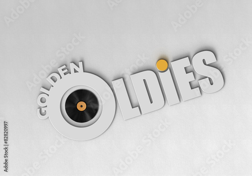 Foto Golden Oldie - Typografie - Vinyl