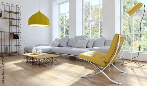Living room giallo