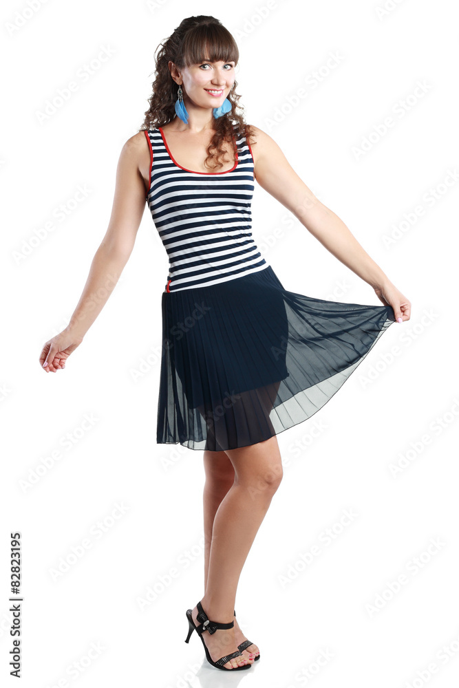 Naklejka premium happy woman