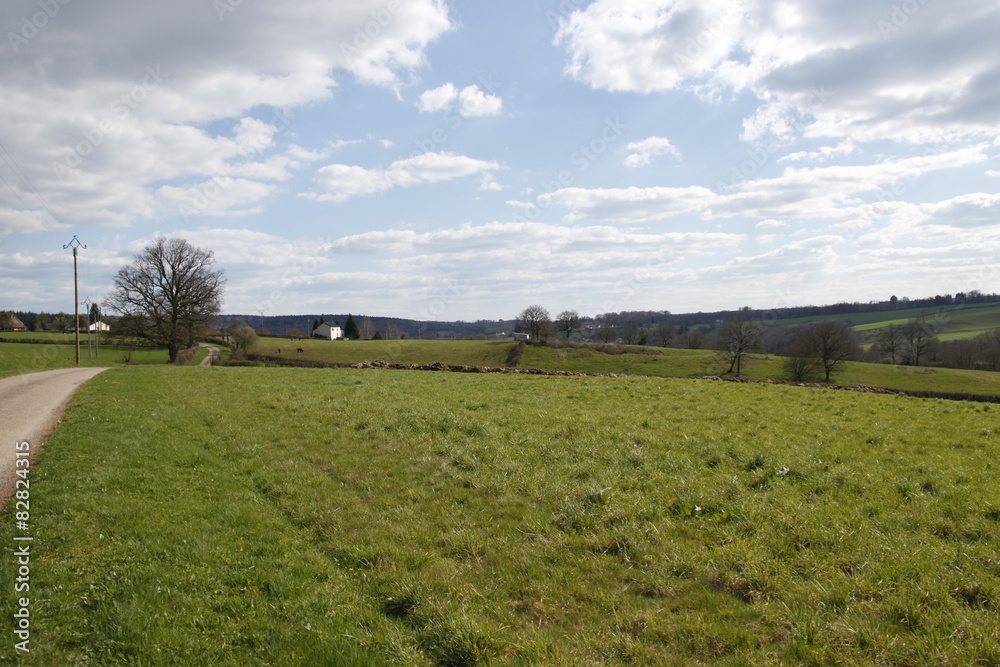 Paysage rural en Bourgogne