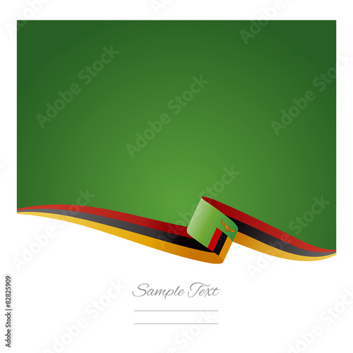 Abstract color background Zambia flag vector