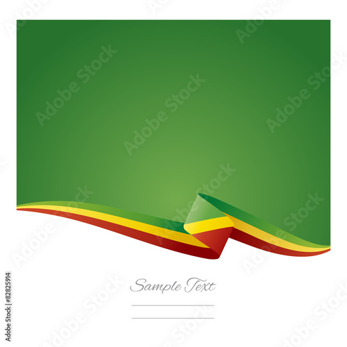 Abstract color background Congo flag vector