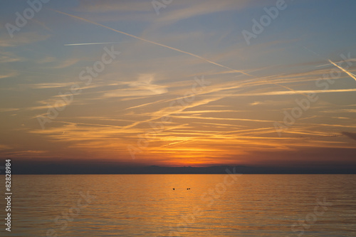 Sonnenuntergang   ber einem See