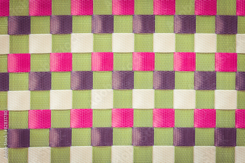 Color plastic weave texture and background