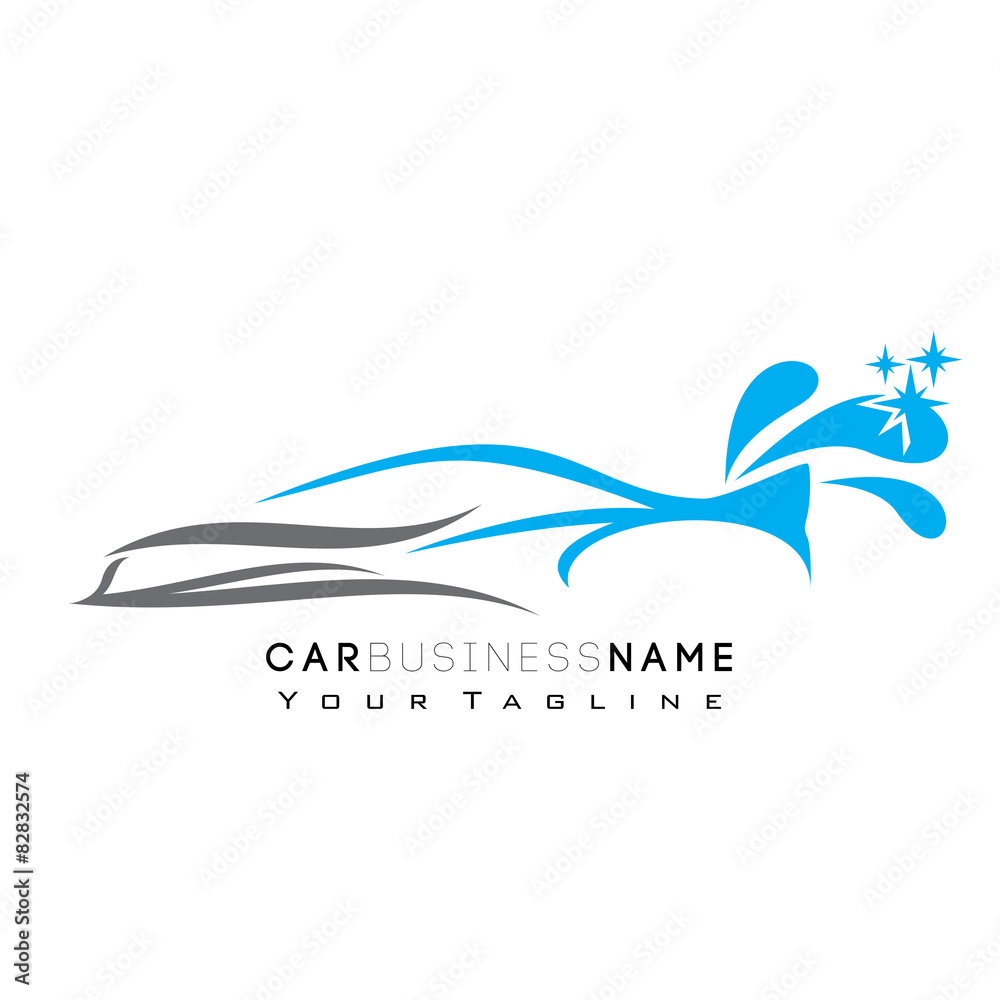 Fototapeta premium Car vector logo icon