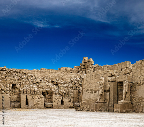 Ancient ruins of Karnak temple in Egypt