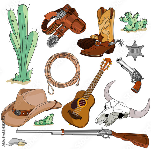 Cowboy objects set