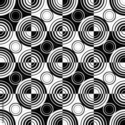 Seamless Circle and Square Pattern