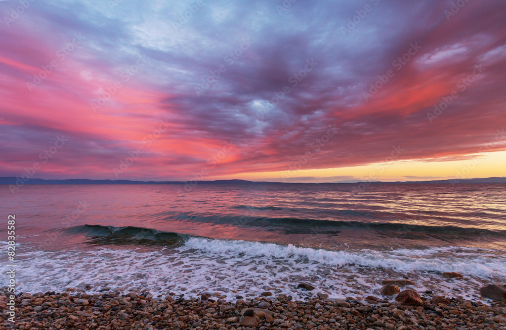 Obraz premium Sea sunset