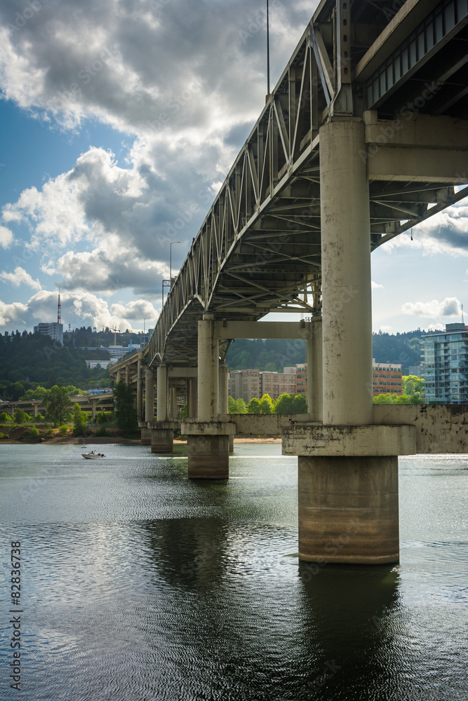 The Marquam Bridge over the Williamette River, in Portland, Oreg The Marquam Bridge over the Williamette River, in Portland, Oreg