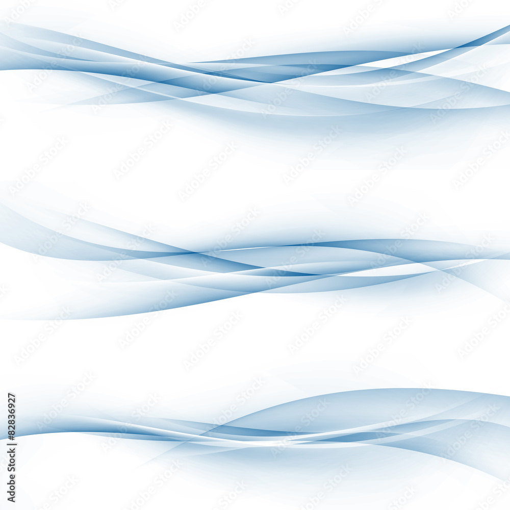 Blue swoosh speed abstract modern web divider set