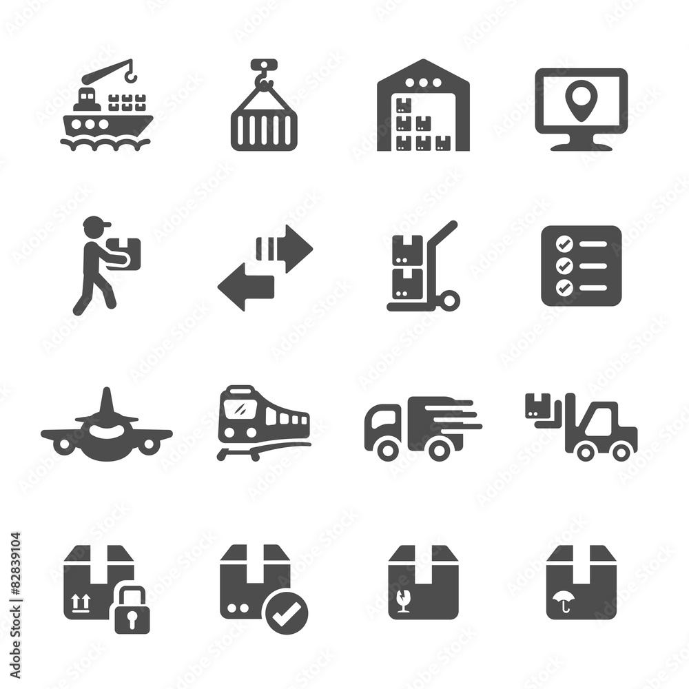 logistic icon set 3, vector eps10