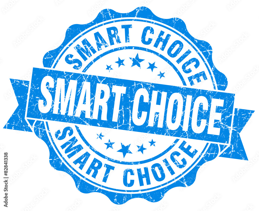 smart choice blue grunge seal isolated on white smart choice blue grunge seal isolated on white