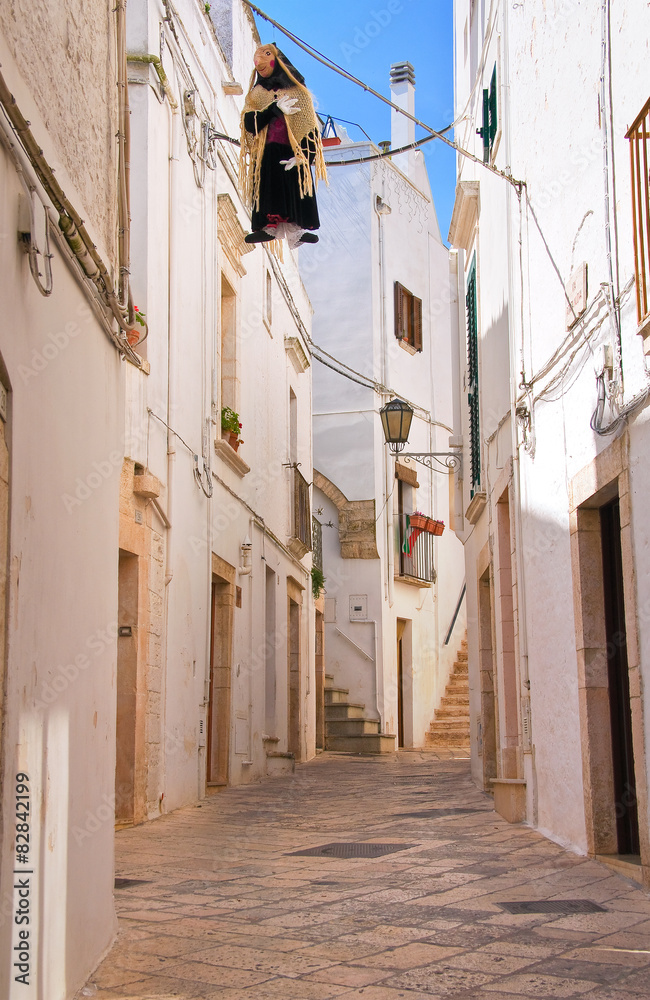 Fototapeta premium Alleyway. Locorotondo. Puglia. Italy.
