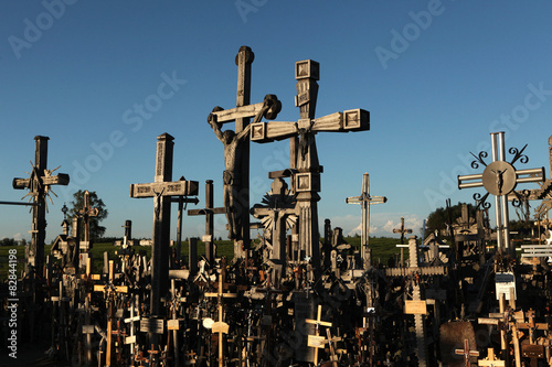 Obraz na płótnie Hill of Crosses in Lithuania. w salonie