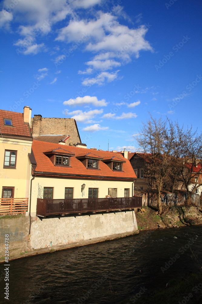 House on the bank of the river