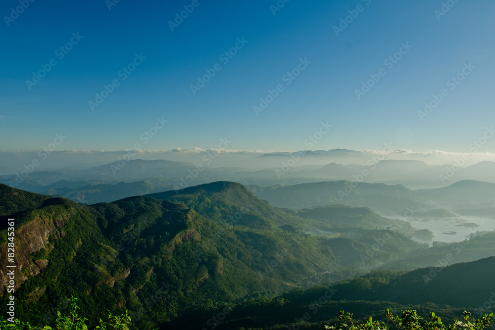 View from Adam's Peak near monastery, Sri Lanka