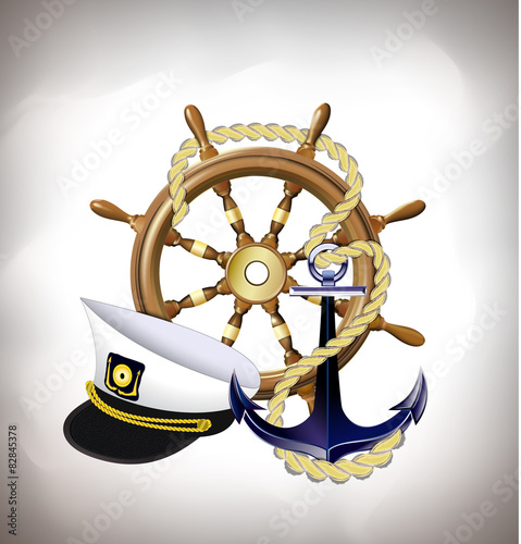 The set of marine emblems
