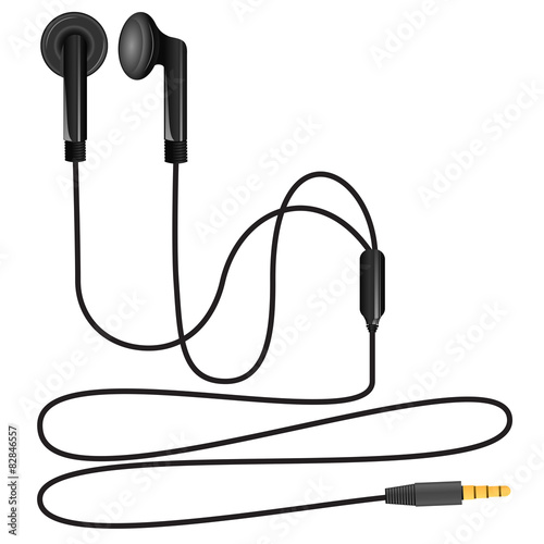Headphones headset isolated on white background. 