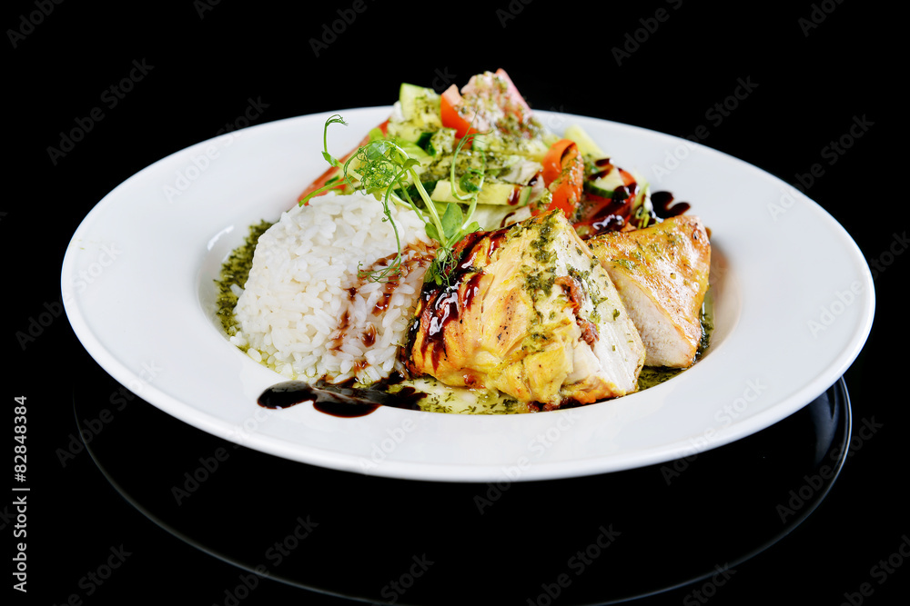 roasted chicken and rice roasted chicken and rice