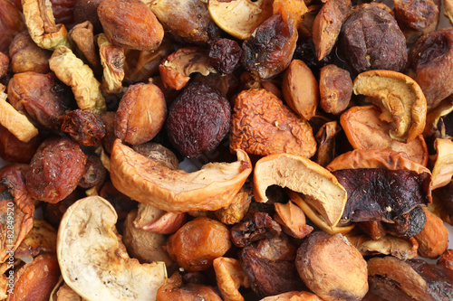 Background of dried fruits