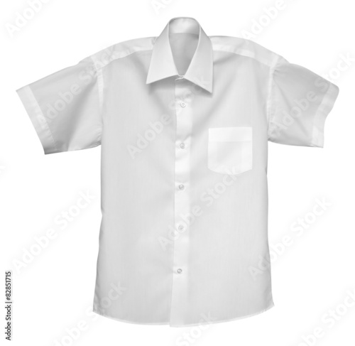 White shirt isolated on the white