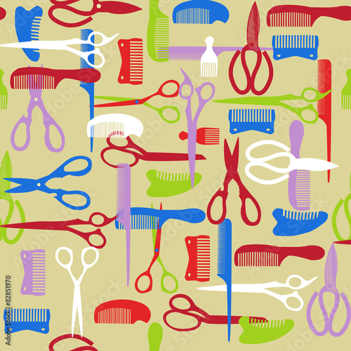 pattern of barber element. haircutting tool