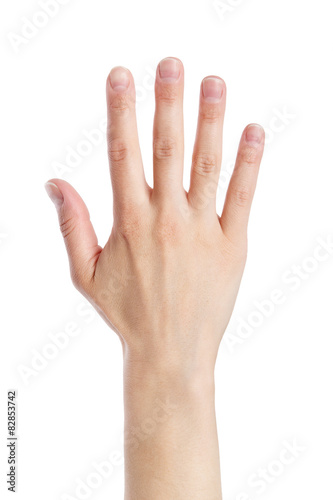 Woman hand making sign