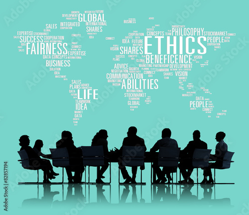 Cuadro en lienzo Ethics Ideals Principles Morals Standards Concept