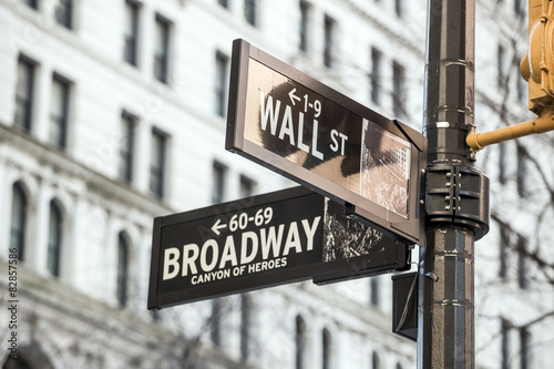 Wall street sign in New York © f11photo