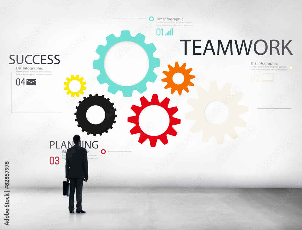 Teamwork Team Group Gear Partnership Cooperation Concept Teamwork Team Group Gear Partnership Cooperation Concept