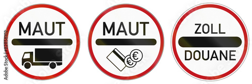 Fotografía Toll Signs In Germany