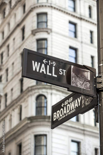 Wall street sign in New York © f11photo