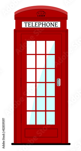 London phone box , vector illustration, eps10