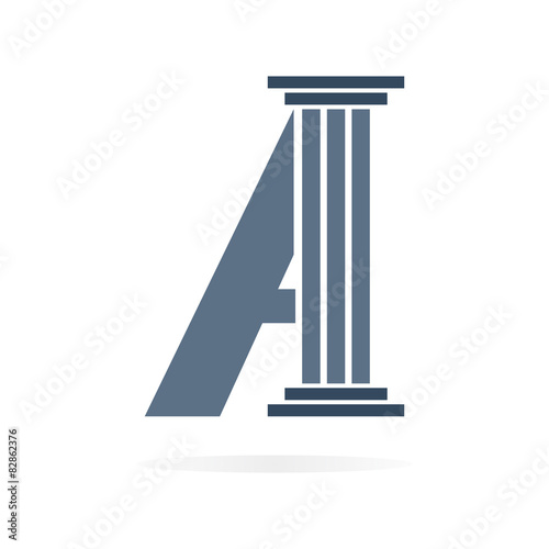 Letter A logo or symbol icon