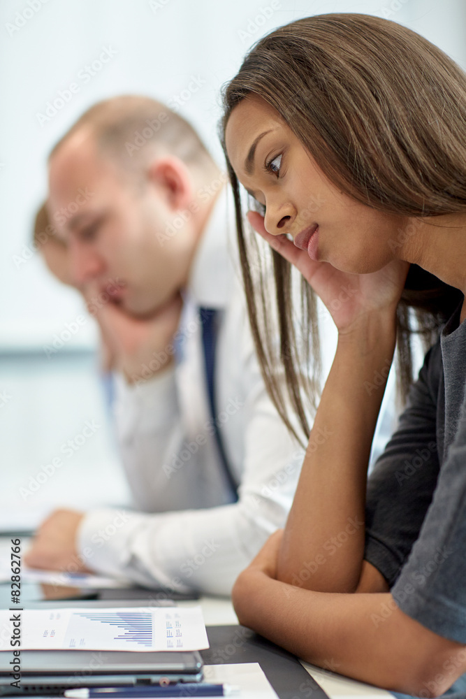 business people having problem in office business people having problem in office