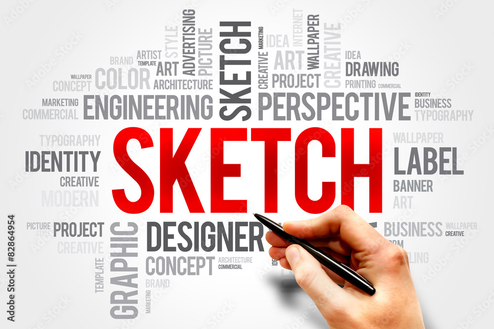 SKETCH word cloud concept SKETCH word cloud concept