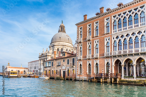 Grand Canal and Santa Maria della Salute in Venice, Italy © norbel