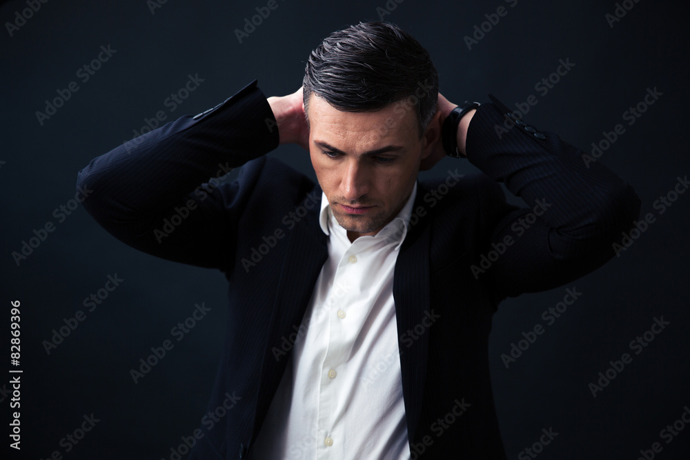 Portrait of a thoughtful businessman