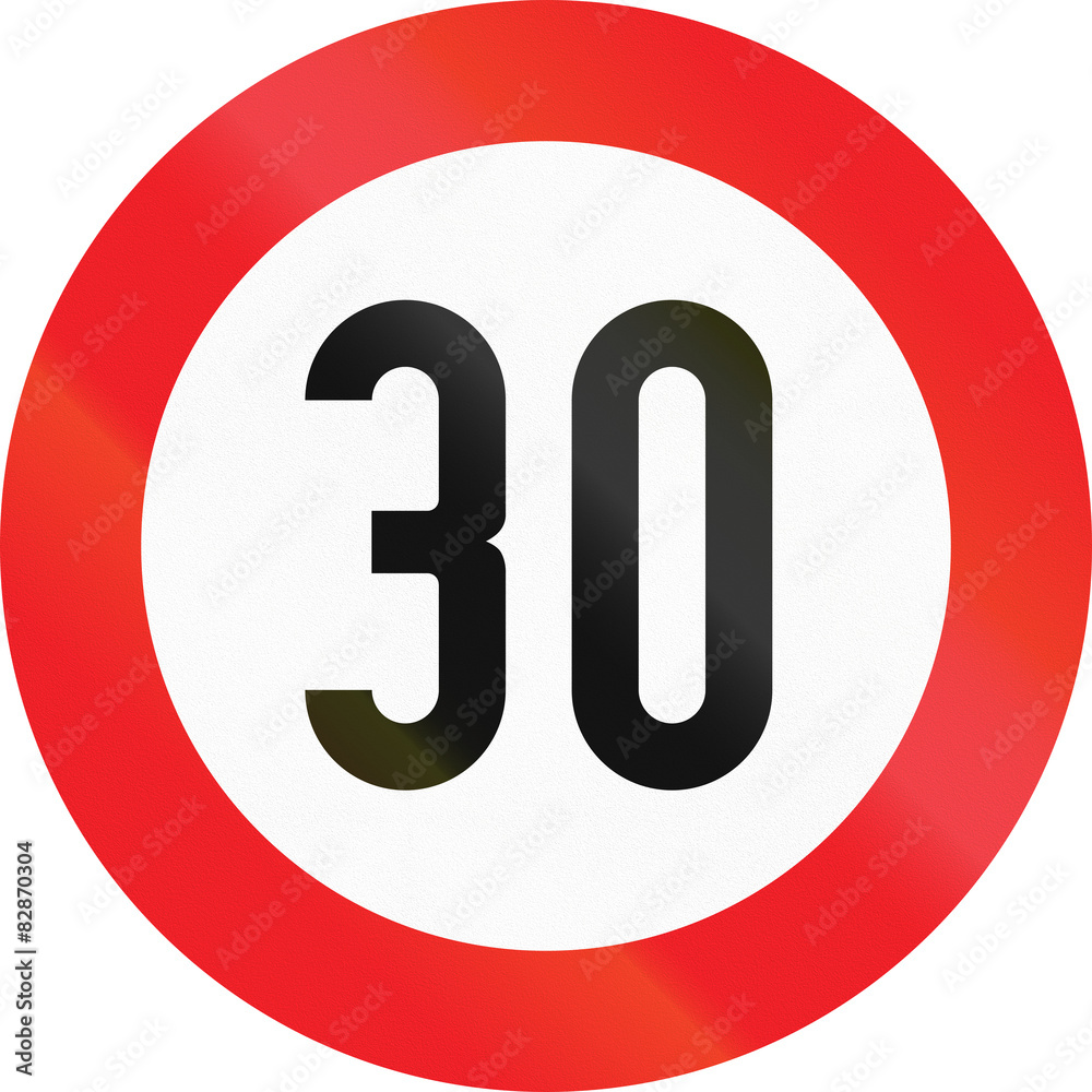 Speed Limit 30 in Austria