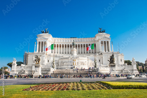 Monument of Victor Emmanuel on Venice Square, Rome . Italy.