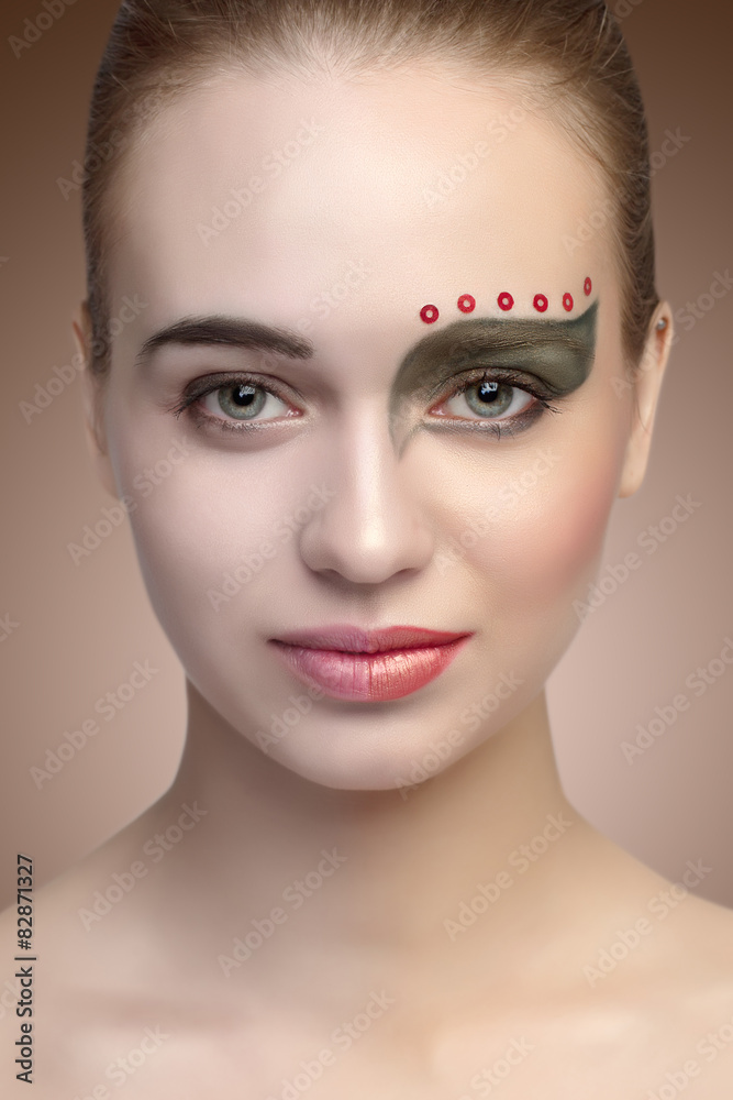 Fototapeta premium portrait with make-up