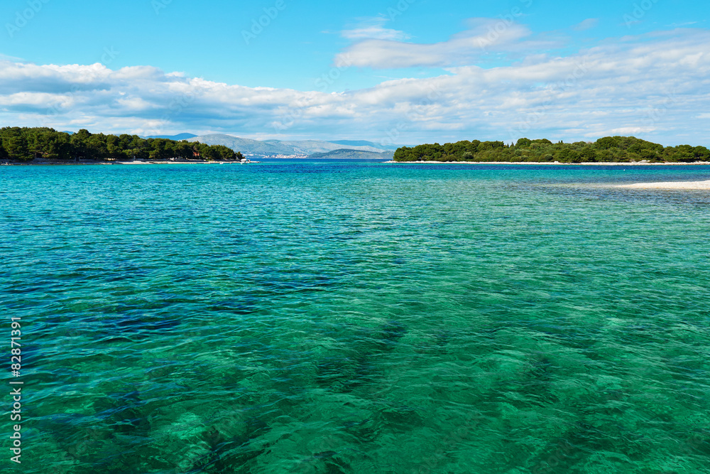 Adriatic Sea coastline in Croatia